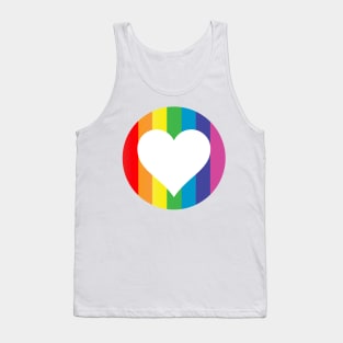 rainbow heart Tank Top